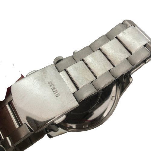 Guess Silver Stainless Steel Men's Watch | Brand New |