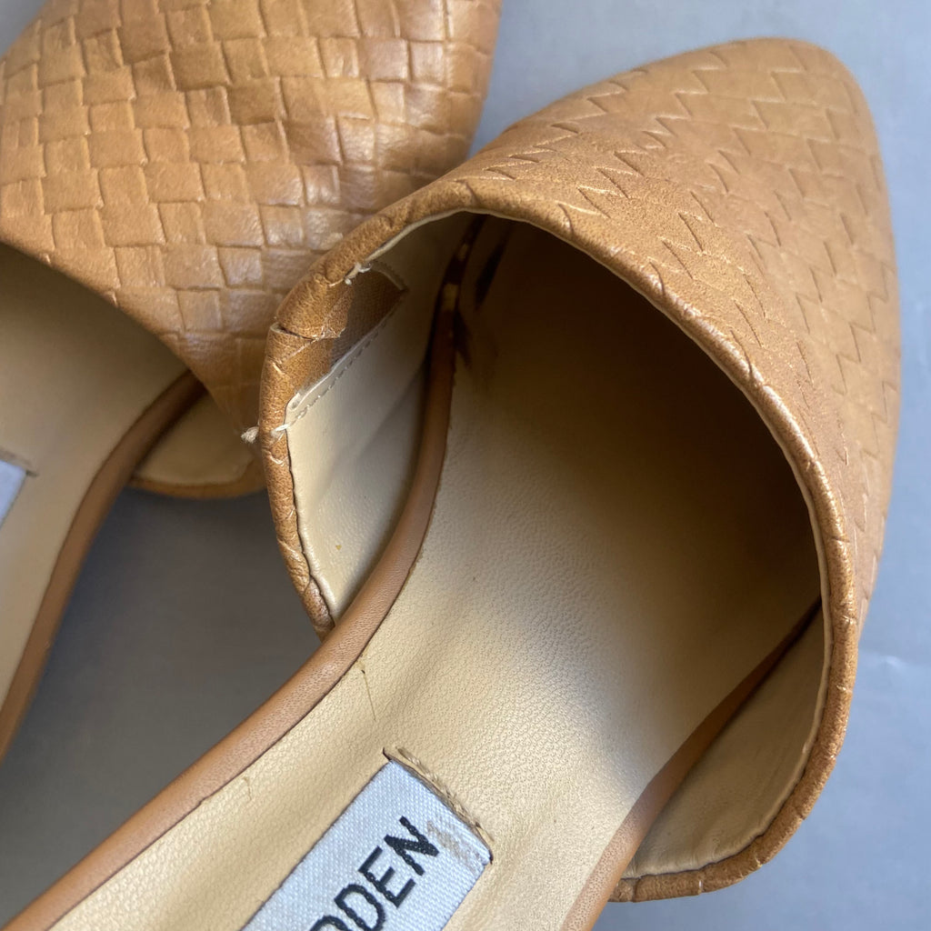 Steve Madden Light Brown Woven Mules | Gently Used |