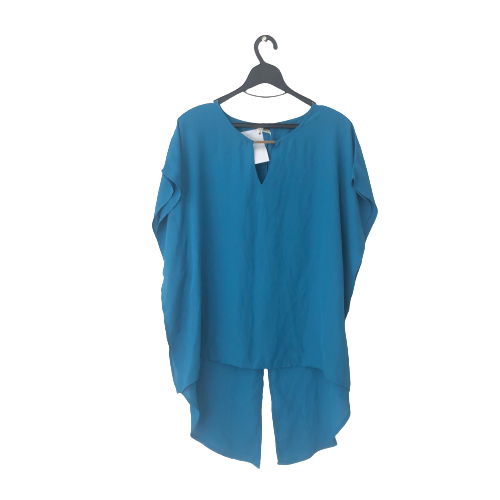 Harve Benard Blue Short-Sleeves Tunic