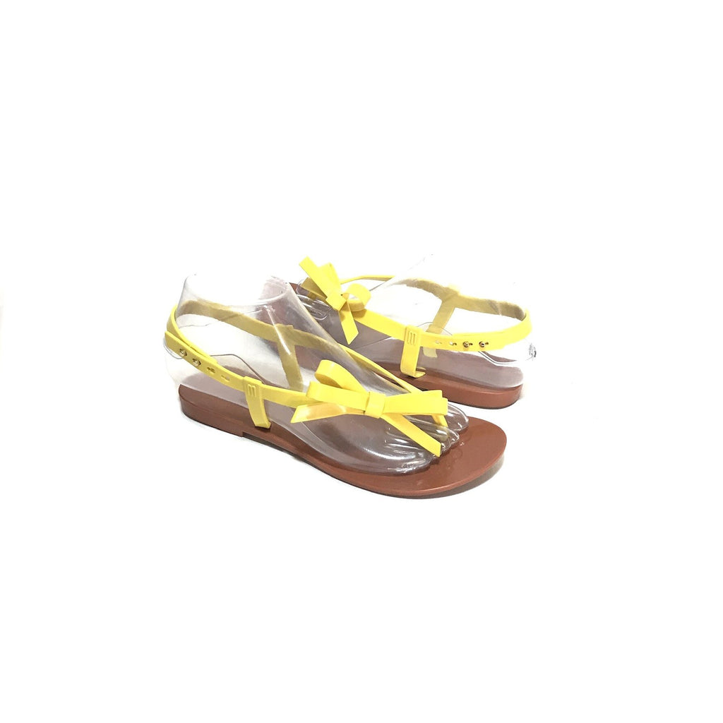 Melissa Yellow Bow 'Harmonia' Sandals