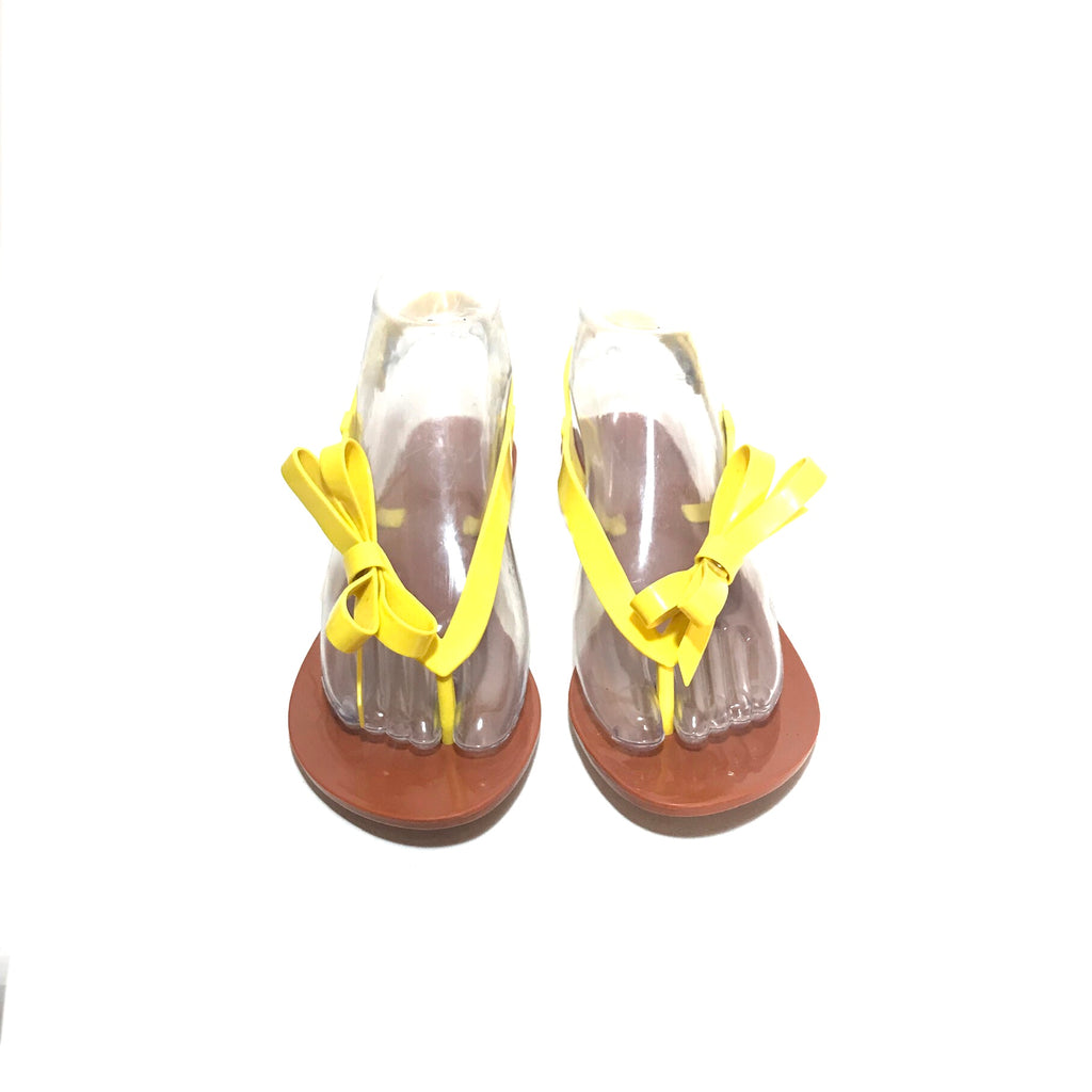 Melissa Yellow Bow 'Harmonia' Sandals