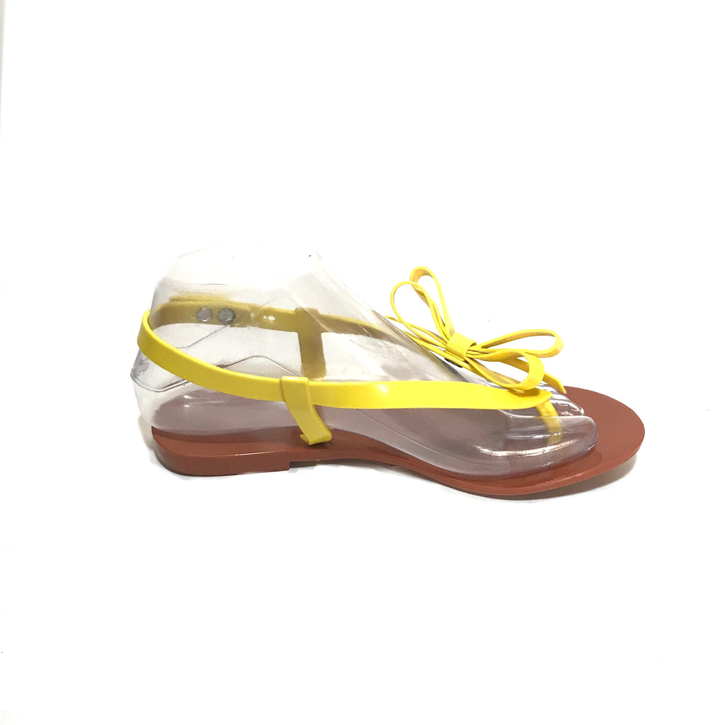 Melissa Yellow Bow 'Harmonia' Sandals