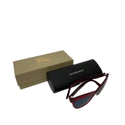 Burberry Red Cat-eye 'B 4267' Sunglasses | Pre Loved |