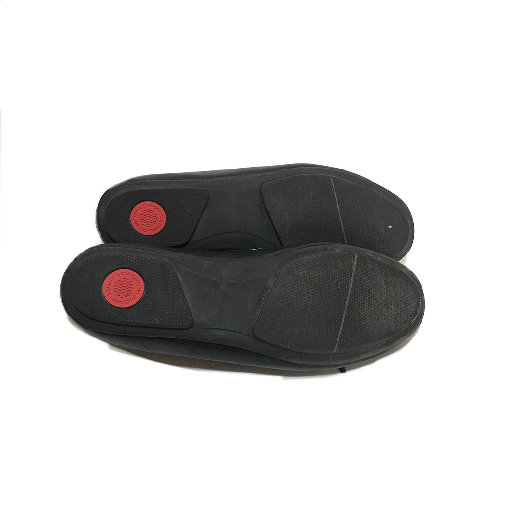 FitFlop Black Leather Loafers | Gently Used |