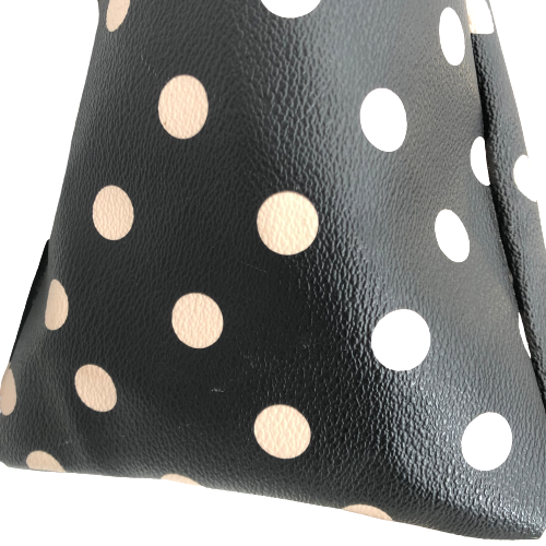 Kate Spade Large Black Polka Dot Coated Canvas Tote | Pre Loved |