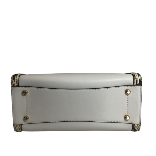 Coach Cream & Snakeskin Leather 'Zoe' Carryall Bag | Like New |