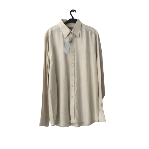 Great Stitch white-yellow button-up shirt