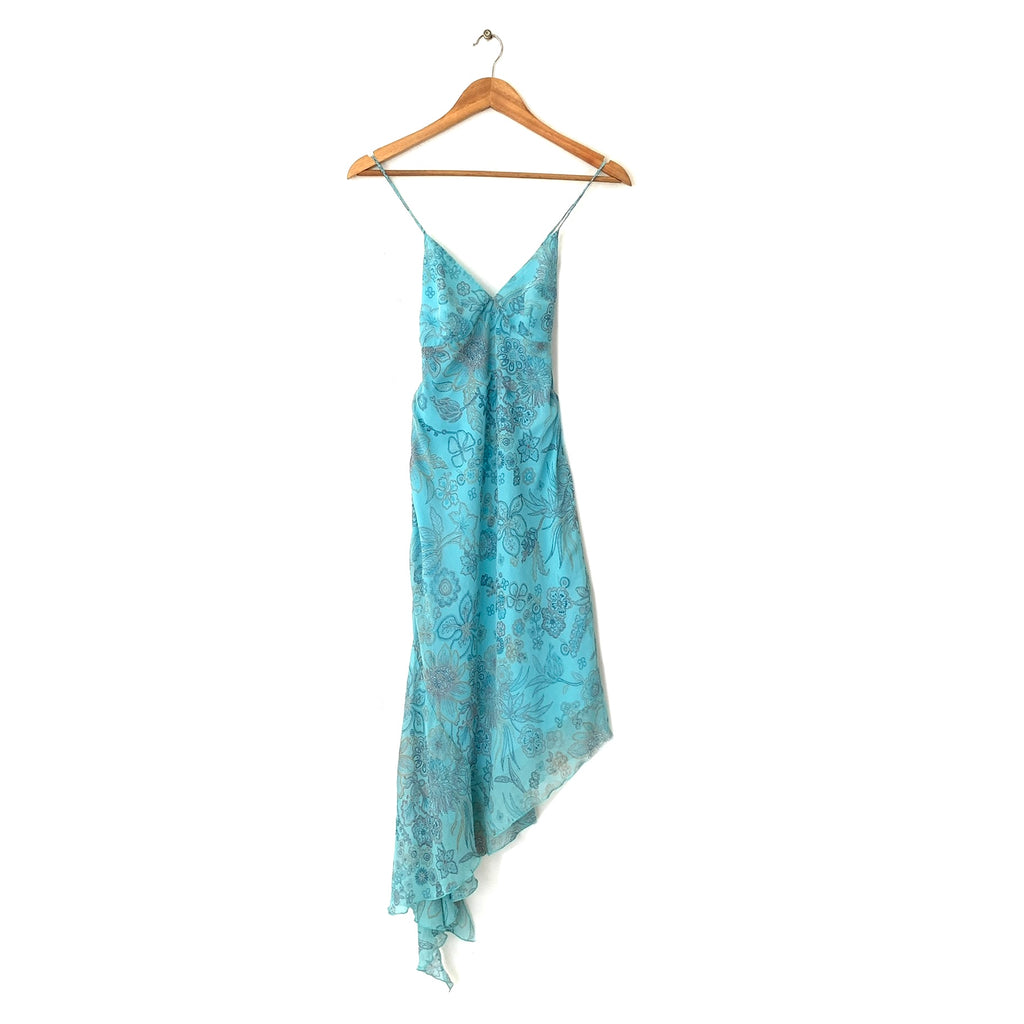 Bay Blue Printed Slip Dress | Gently Used |