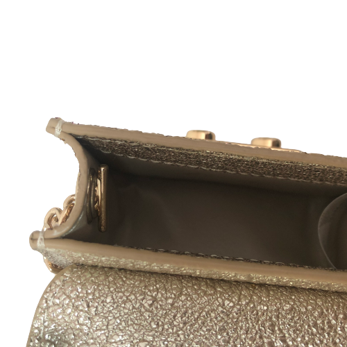 Charles & Keith Gold Glitter Mini Bag | Gently Used |