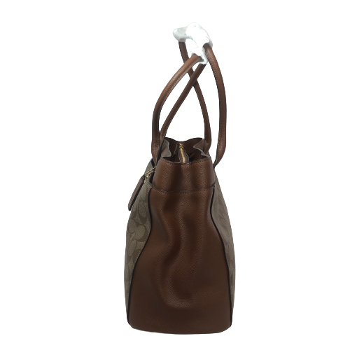 Coach Tan and Monogram 'Casey' Tote | Like New |
