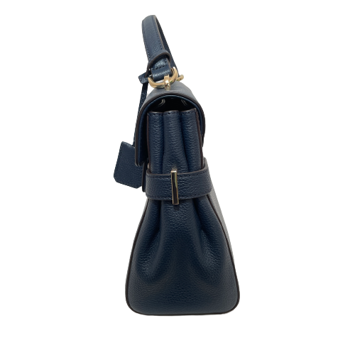 Michael Kors Blue Pebbled Leather 'Karson' Satchel | Brand New |