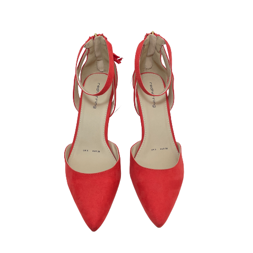 Red Herring Coral Suede Pointed Heels | Brand New |