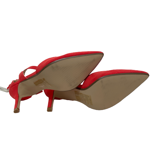 Red Herring Coral Suede Pointed Heels | Brand New |