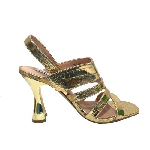Steve Madden Gold Strappy Heels | Gently Used |