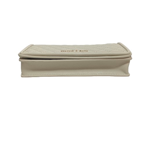 Charles & Keith Beige Quilted Mini Phone Purse | Brand New |