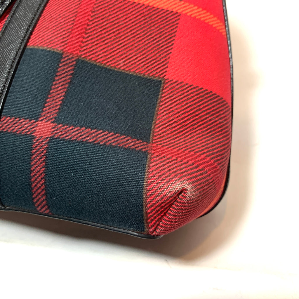 Kate Spade Red Newbury Lane Plaid Tote | Pre Loved |