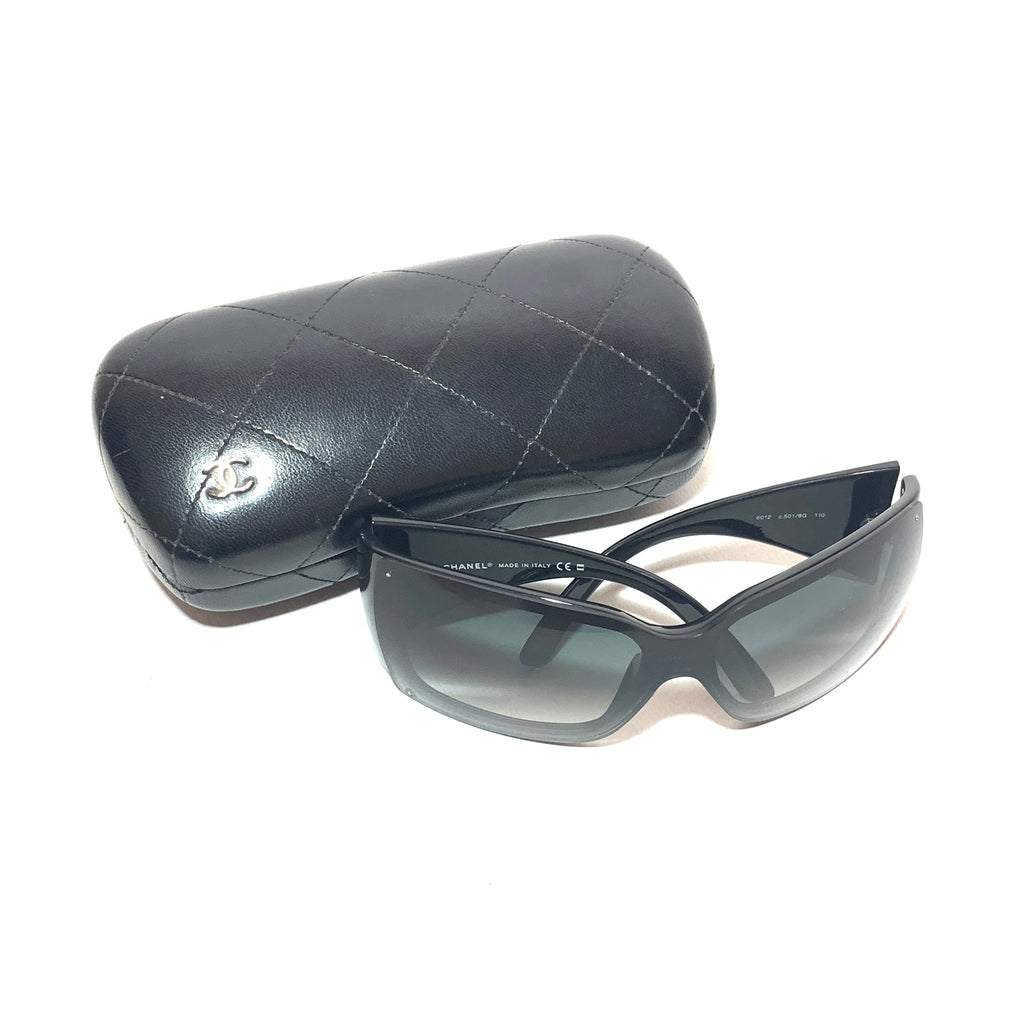 Chanel Black Rimless 6012 Sunglasses | Like New |