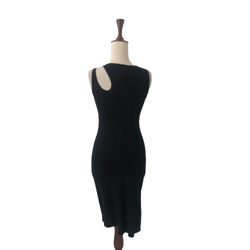 Moa Moa Black Sleeveless Midi Dress | Gently Used |