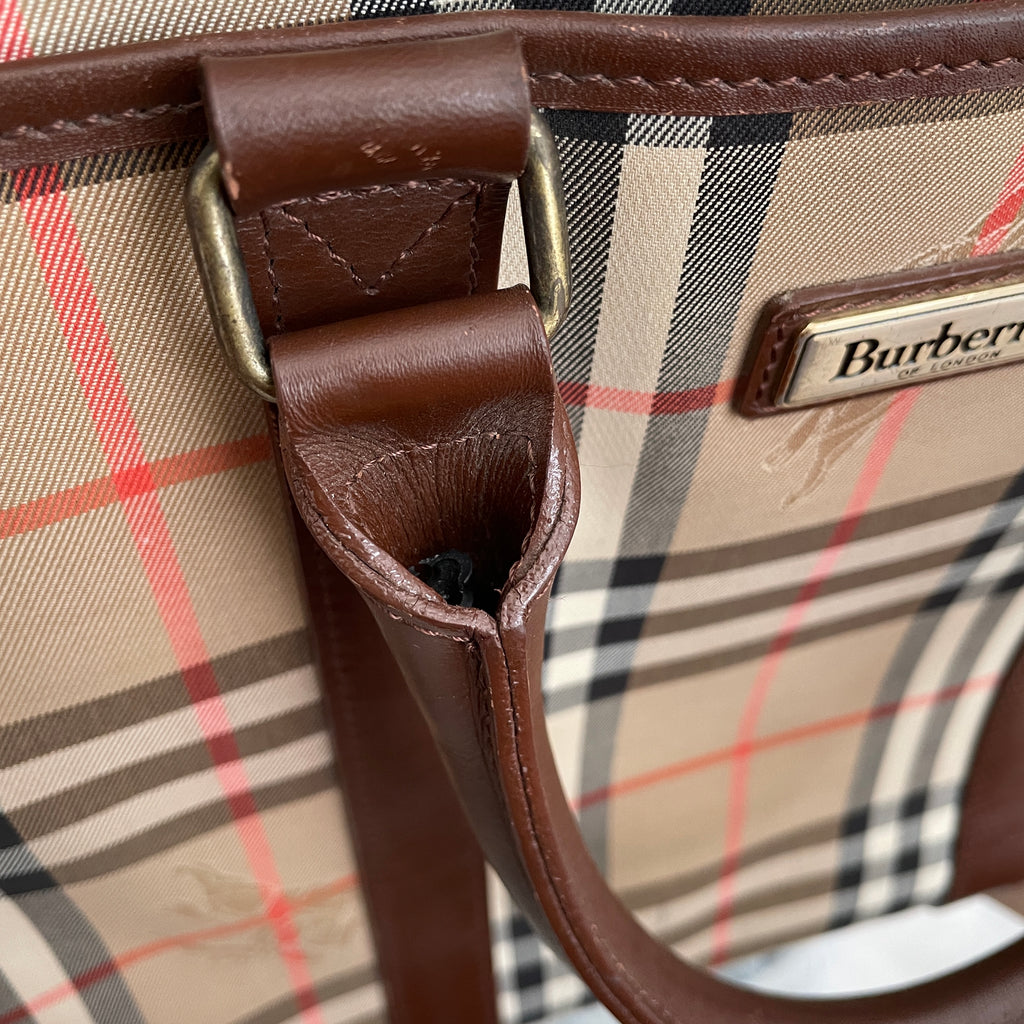 Burberry Vintage Signature Check Briefcase | Pre Loved |