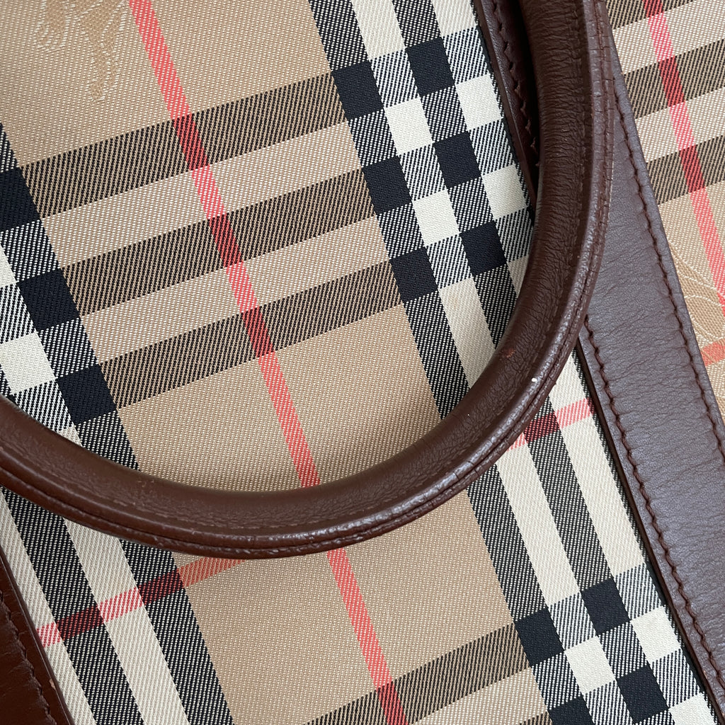 Burberry Vintage Signature Check Briefcase | Pre Loved |