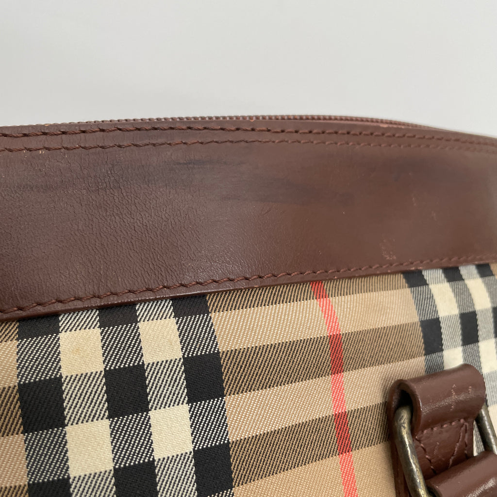 Burberry Vintage Signature Check Briefcase | Pre Loved |
