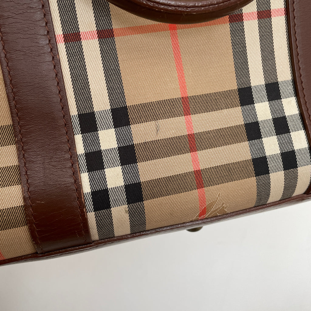 Burberry Vintage Signature Check Briefcase | Pre Loved |