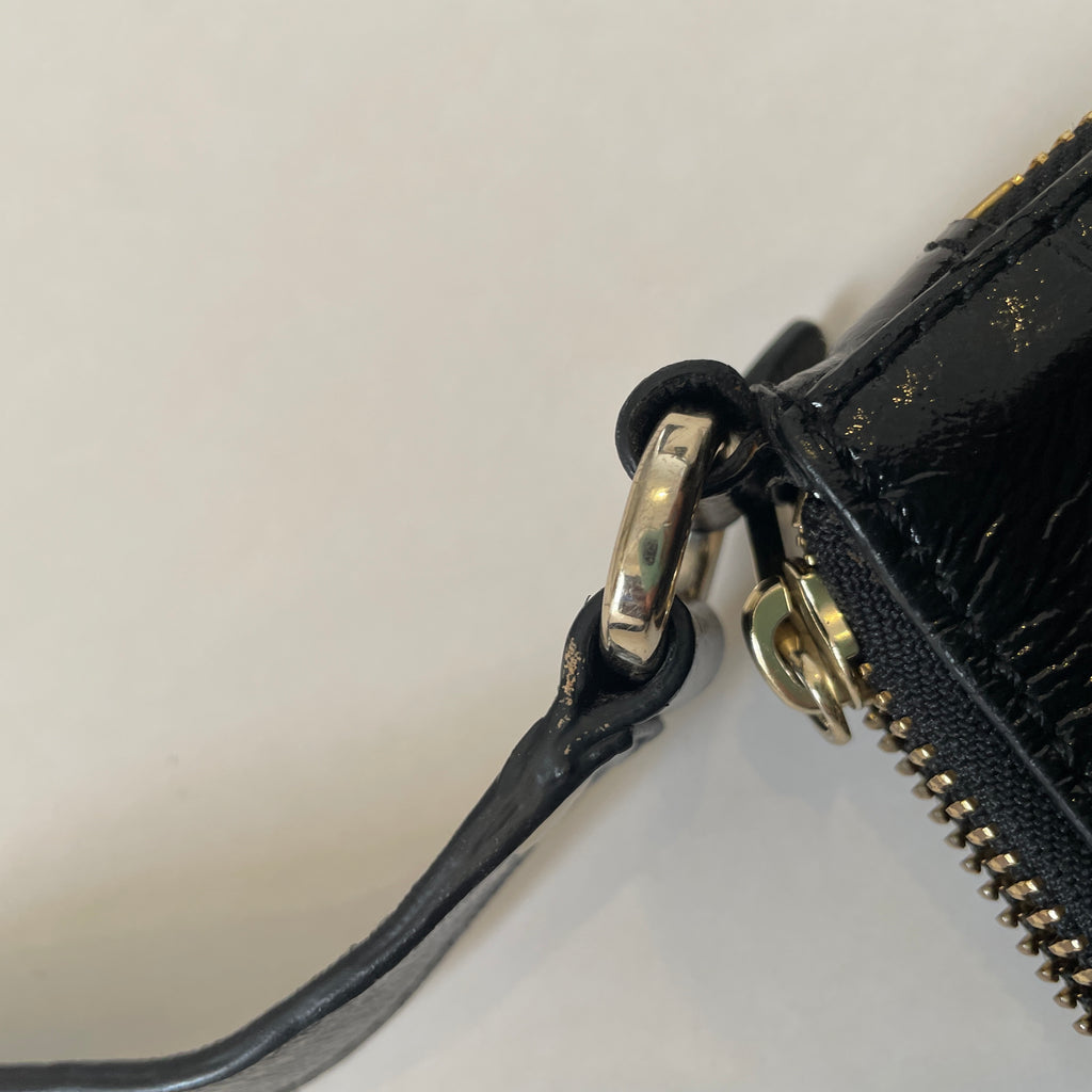 Cole Haan Black Patent Leather Crossbody Bag | Gently Used |