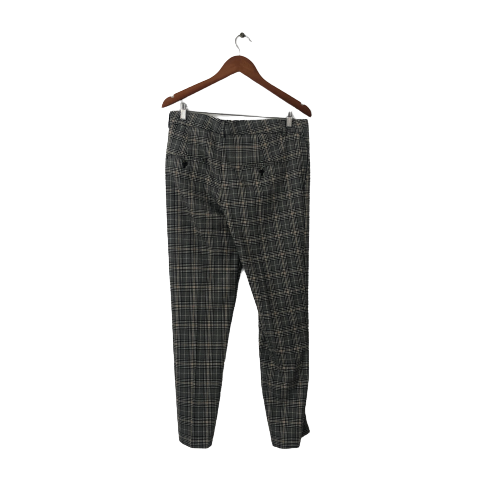 Mango Grey Checked Pants | Brand New |