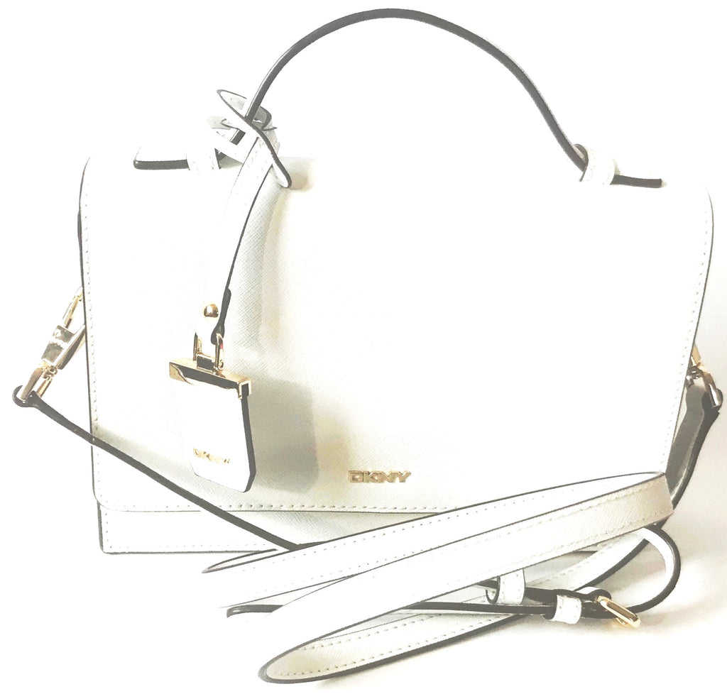 DKNY White Leather Shoulder Bag | Brand New |
