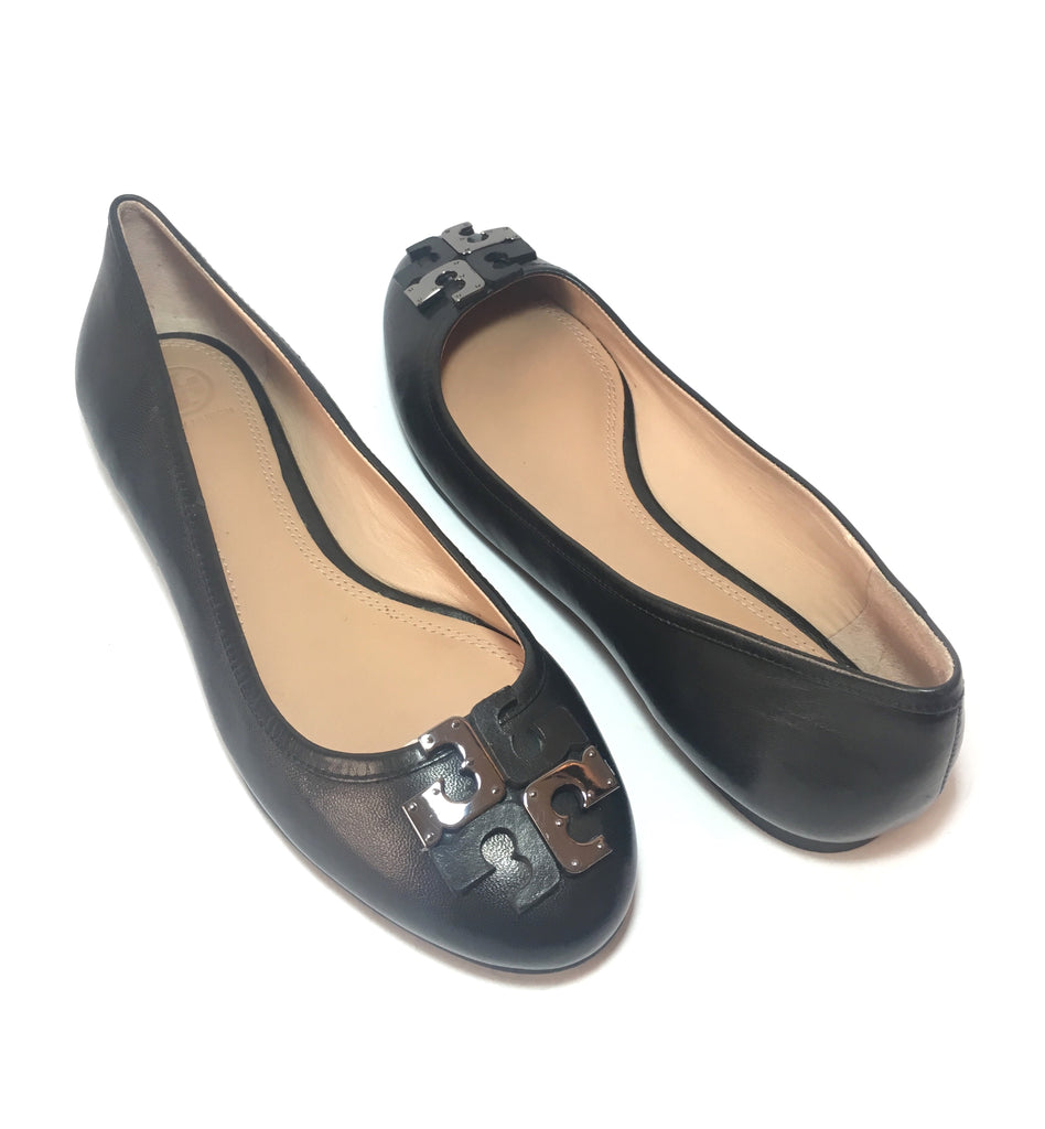 Tory Burch Black 'Lowell' Ballet Flats | Like New |