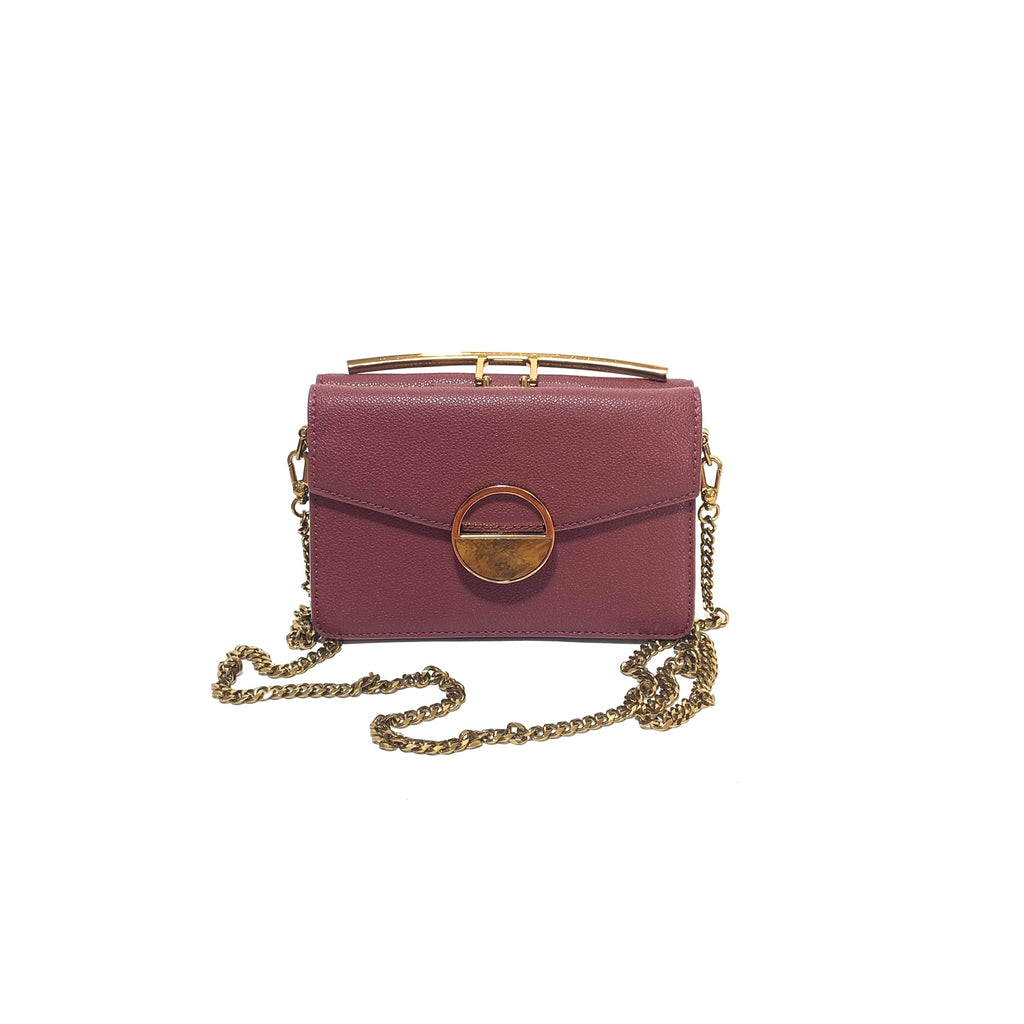 Charles & Keith Maroon Wallet-on-Chain | Gently Used |