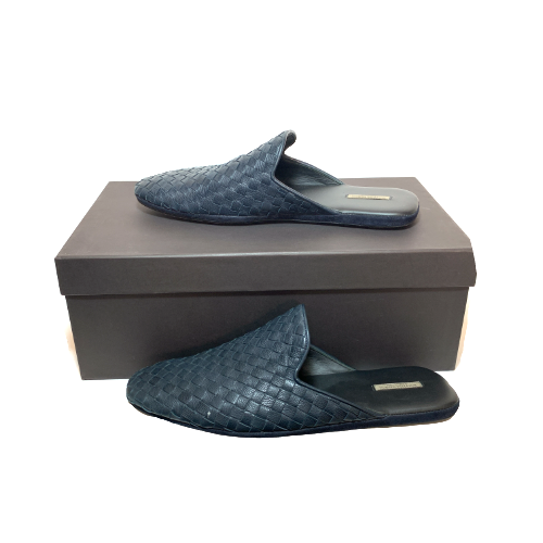 Bottega Veneta Men's 'Fiandra' Navy Slip-on Shoes | Gently Used |