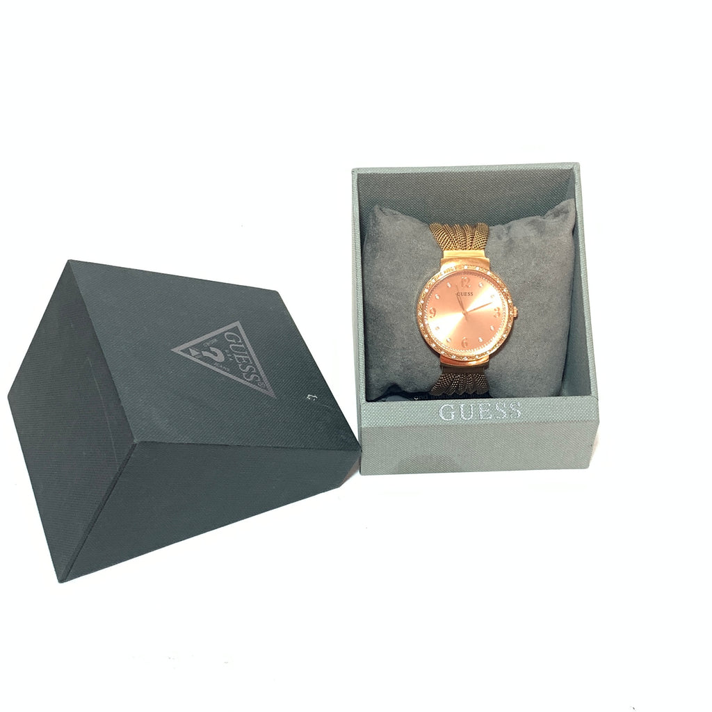 Guess Rose Gold Rhinestone Watch | Gently Used |
