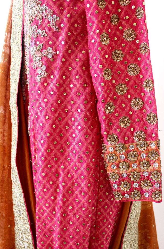 Farah Talib Aziz Pink Embroidered Kameez | Gently Used | - Secret Stash