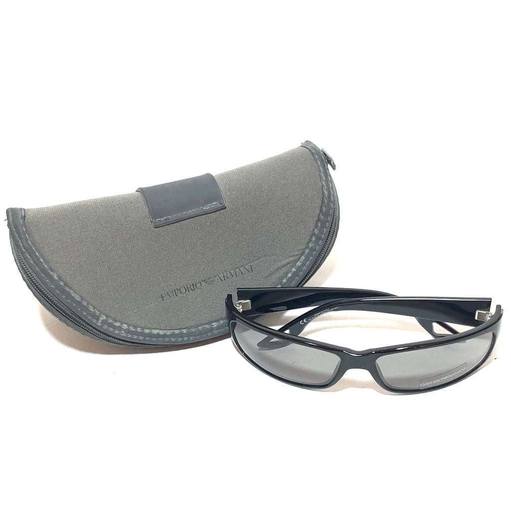 Emporio Armani EA 9427/S Black Rectangular Unisex Sunglasses | Brand New |