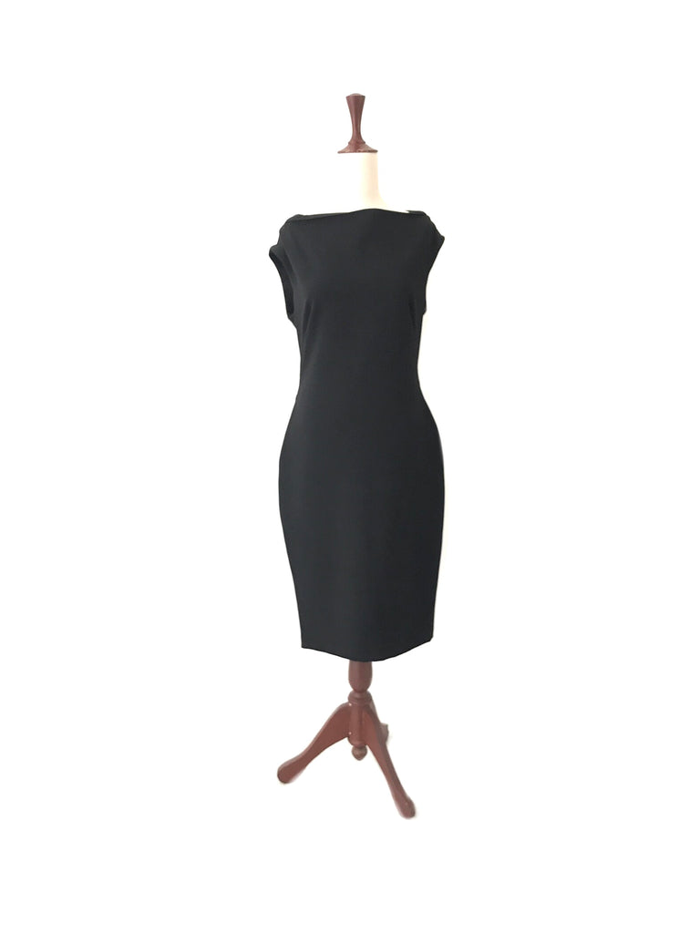Zara Black Midi Shift Dress | Gently Used |