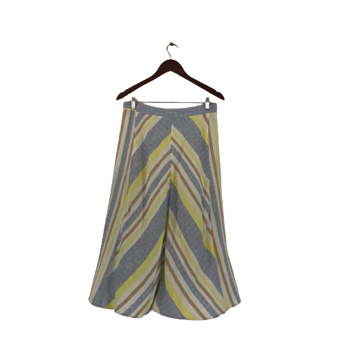 Mango Multi Striped Midi Skirt | Pre Loved |