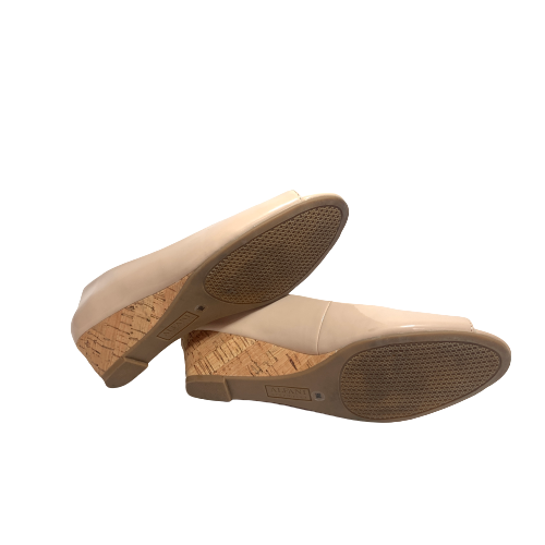 Alfani Nude Peep-toe Wedges | Brand New |