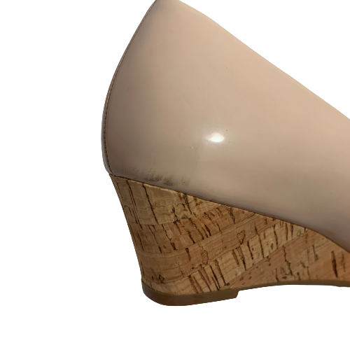 Alfani Nude Peep-toe Wedges | Brand New |