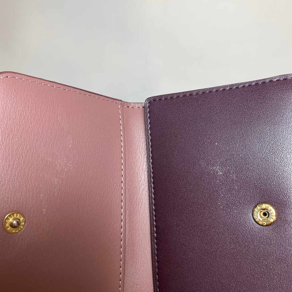 Charles & Keith Purple Bi-fold Wallet | Pre Loved |