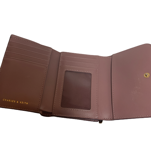 Charles & Keith Purple Bi-fold Wallet | Pre Loved |