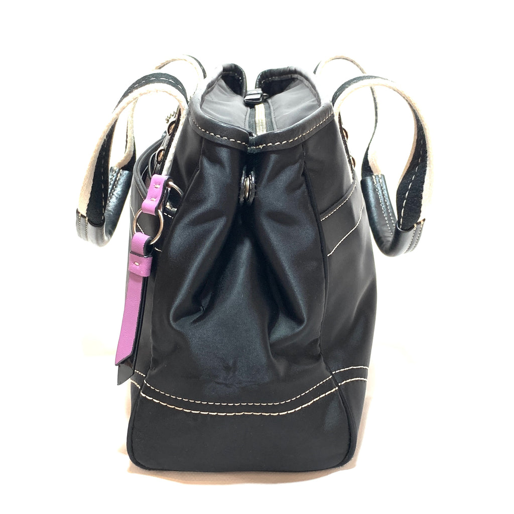 Coach Black Nylon Tote | Gently Used |
