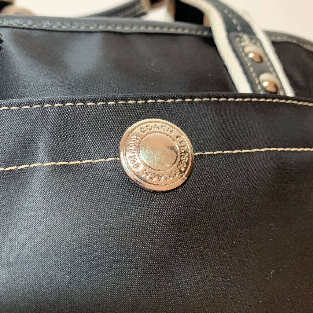 Coach Black Nylon Tote | Gently Used |
