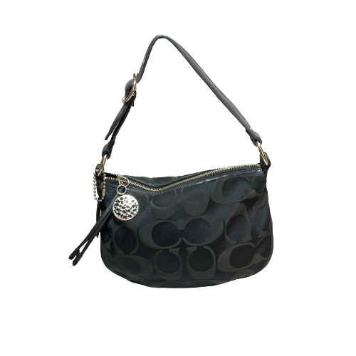 Used black coach purse clearance