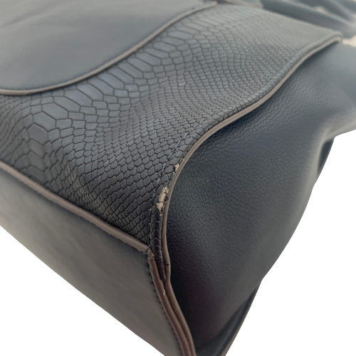 NEXT Blue Croc Textured Shoulder Bag | Brand New |