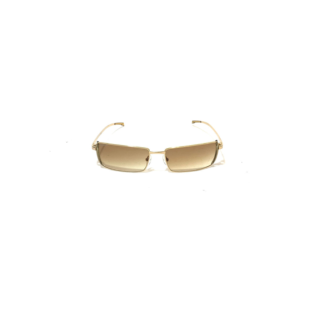 Giordano GA5055 Gold Rectangular Unisex Sunglasses | Like New |