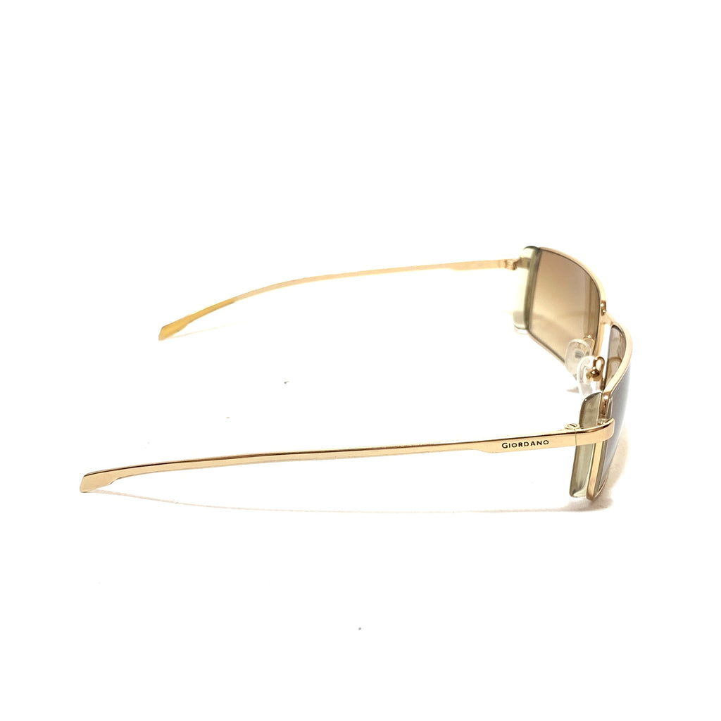 Giordano GA5055 Gold Rectangular Unisex Sunglasses | Like New |