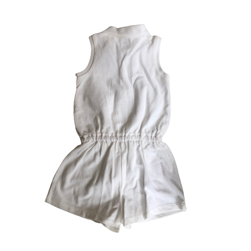 Ralph Lauren White Floral Embroidered Playsuit (24 months) | Brand New |
