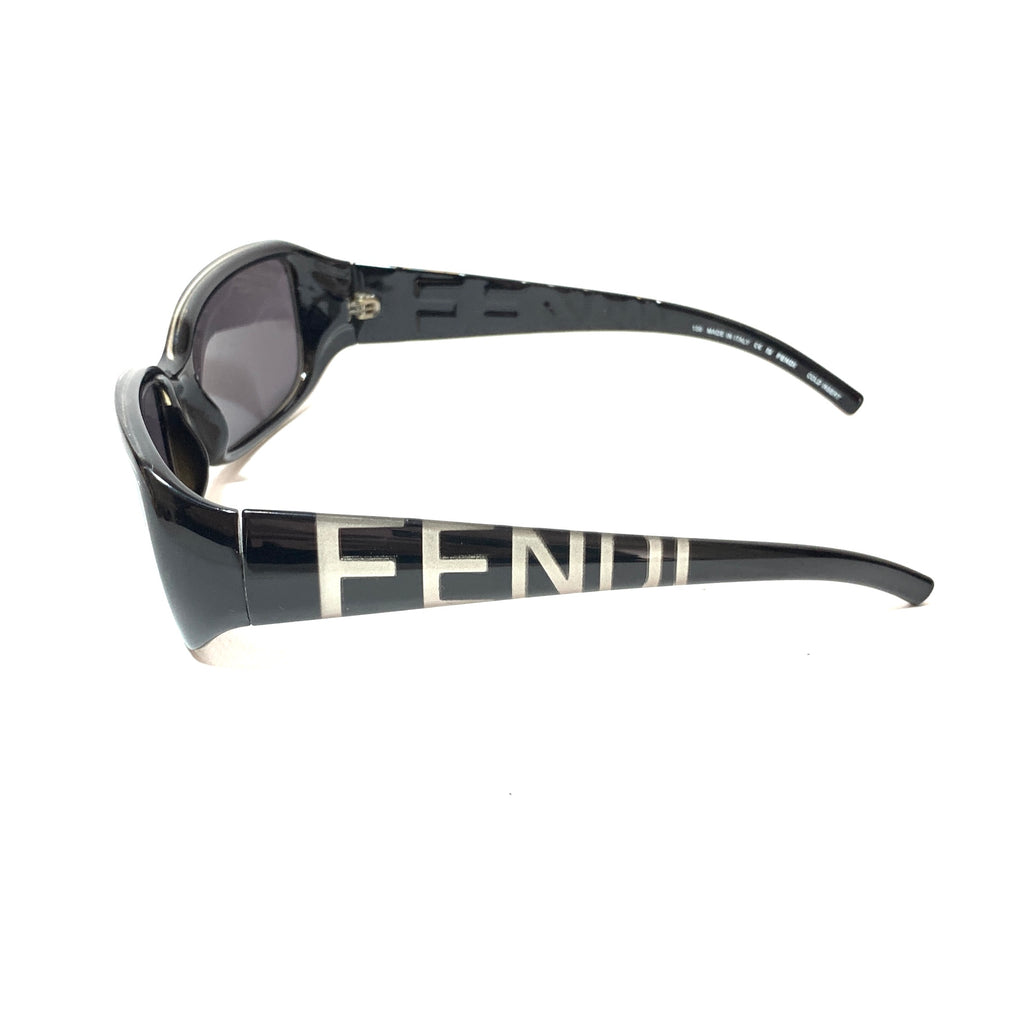 Fendi FS350 Black Rectangular Sunglasses | Like New |