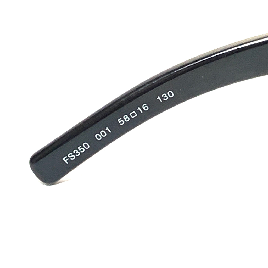 Fendi FS350 Black Rectangular Sunglasses | Like New |